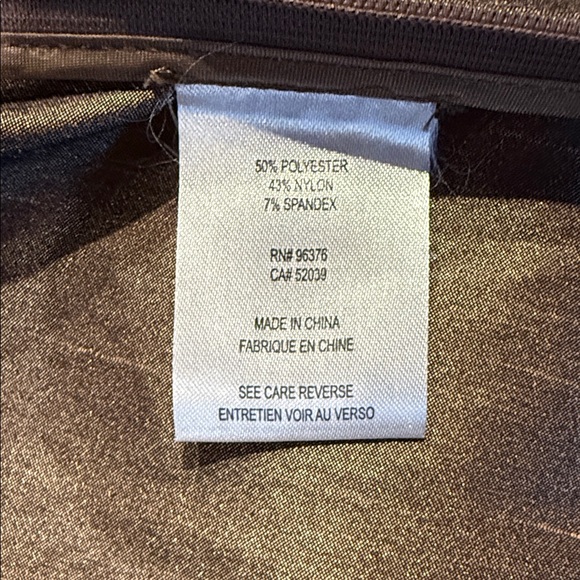 Samuel Dong Bronze Taffeta Rosette Bow Blouse Architectural Collar - Picture 9 of 9